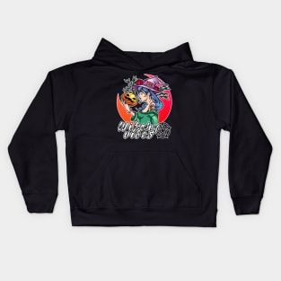 Witchy Vibes Witch Halloween Kids Hoodie